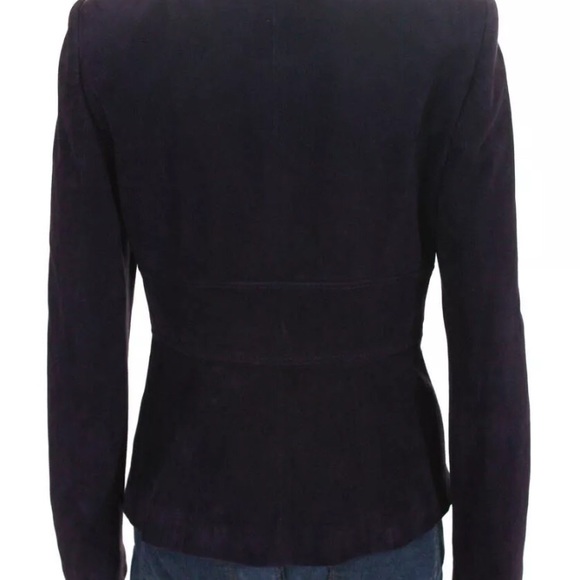 EUC Valentino 100% authentic eggplant suede jacket - Picture 4 of 6